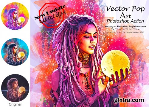 CreativeMarket - Vector Pop Art Photoshop Action 5210140