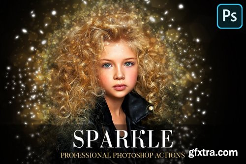 CreativeMarket - Sparkle Photoshop Action 4870537