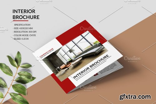 CreativeMarket - Interior Design Brochure - V1018 4595372
