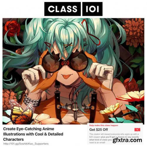 Class101 - Create Eye-Catching Anime Illustrations with Cool & Detailed Characters