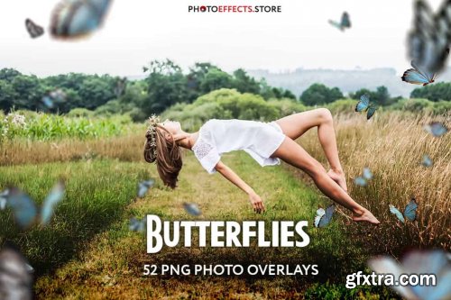 CreativeMarket - 52+ Butterflies Photo Overlays 6414950