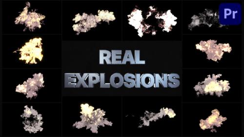 Videohive - Real Explosions | Premiere Pro MOGRT - 33635886