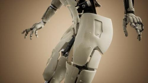 Videohive - Futuristic Humanoid Female Robot in Concept of Future - 33655520