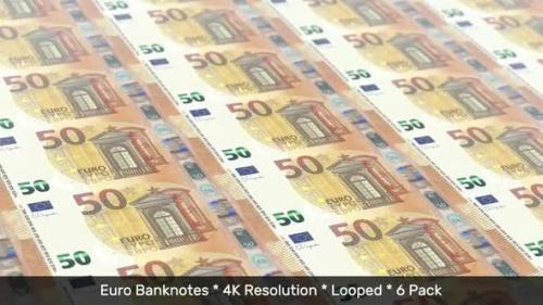 Videohive - Euro Banknotes / European Union Money / EU / EUR/ € 6 Pack - 4K - 33655557