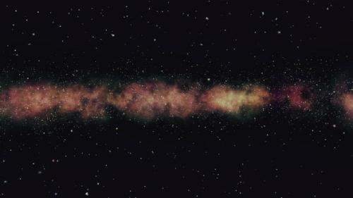 Videohive - Abstract animation of the outer space with stars - 33668228