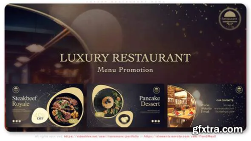 Videohive Luxury Restaurant Menu 33705799