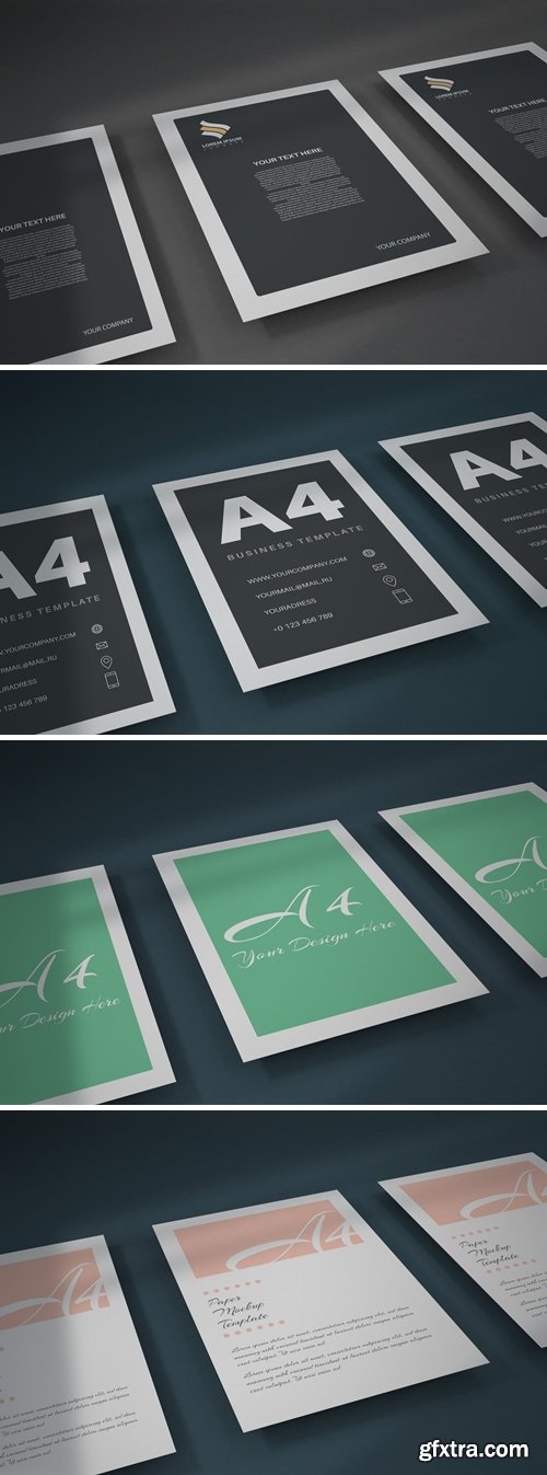 A4 paper - mockup template