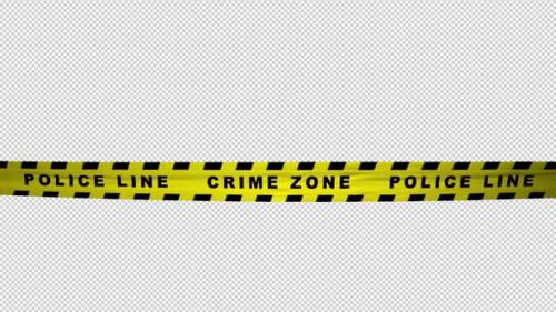 Videohive - Warning Tape - Police Line - Crime Zone - 4K Loop - 33690761