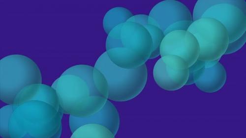 Videohive - 3d balls moving on purple background - 33699785
