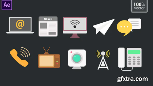 Videohive Communication Icons 33730115