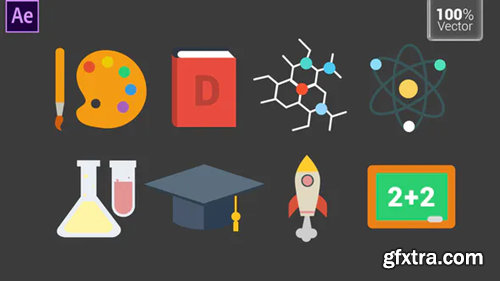 Videohive Education Animated Icons 33730065
