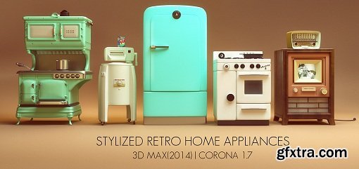 Stylized Retro Home Appliances