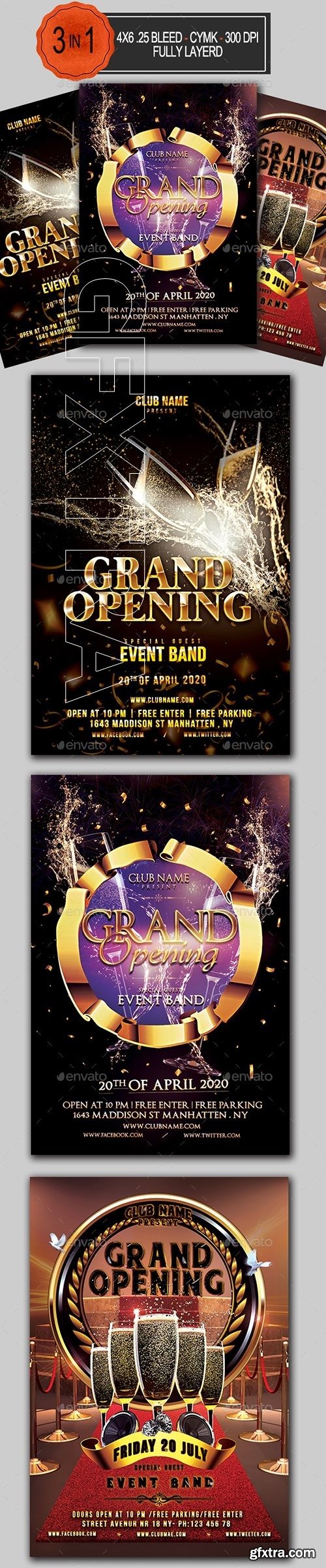 GraphicRiver - Grand Opening Flyer Bundle 22717388