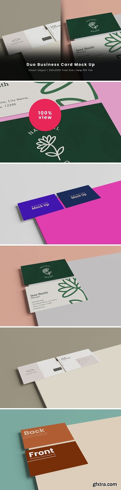 Duo Business Card Mock Up
