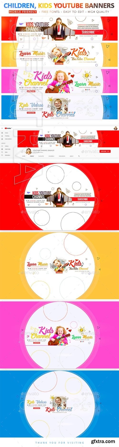 GraphicRiver - Kids YouTube Banners 22675571