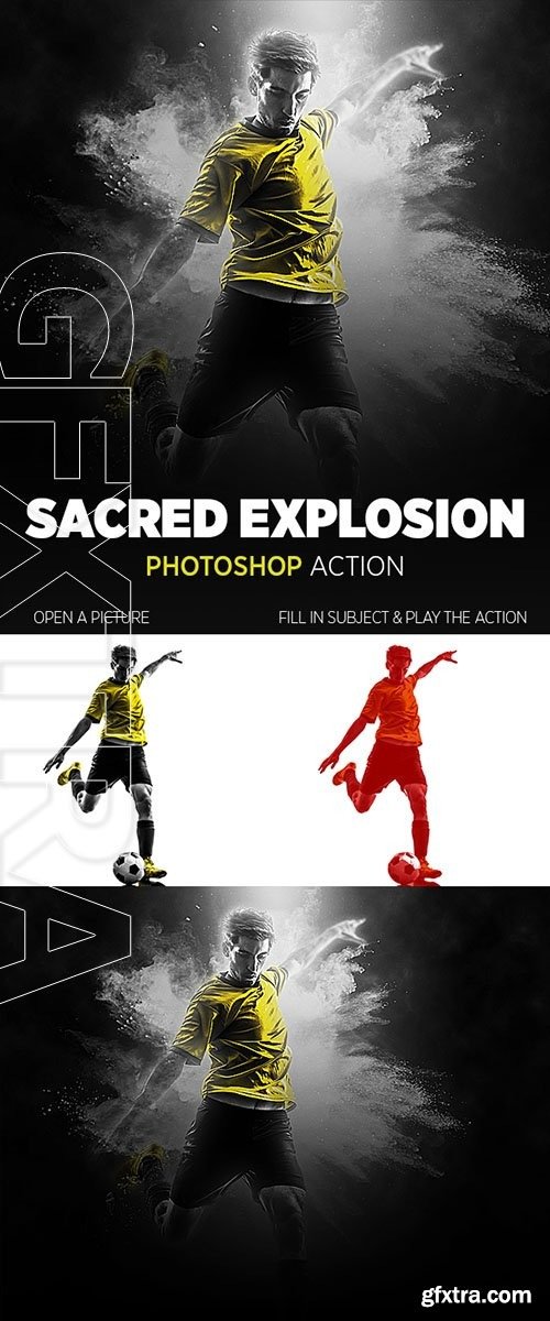 GraphicRiver - Sacred Explosion Photoshop Action 22659616