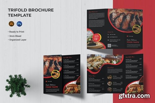 Food Taste - Trifold Brochure