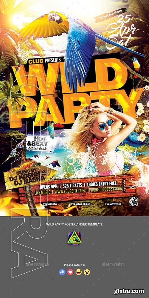 GraphicRiver - Wild Party Poster Flyer 22490570