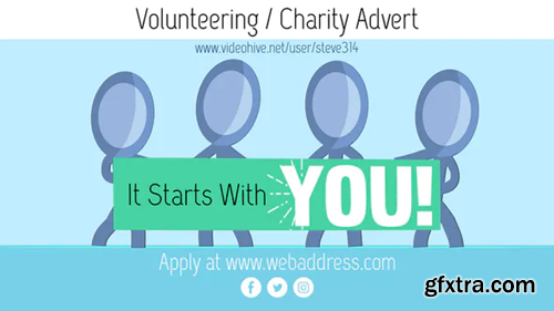 Videohive Volunteer Fundraising Advert / NGO Charity Campaign 22010451