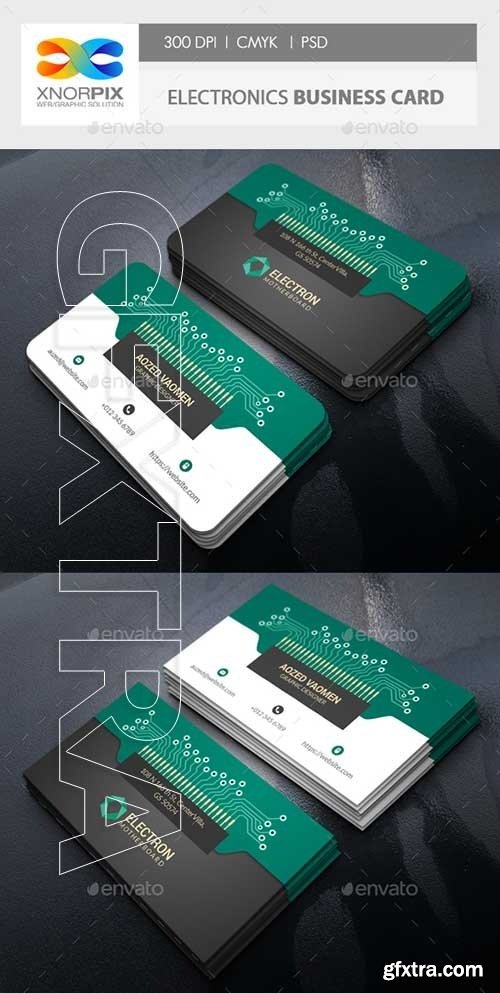 GraphicRiver - Electronics Business Card 22301720