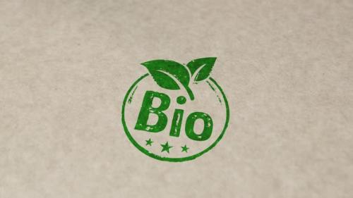 Videohive - Bio natural and organic stamp and stamping - 33732942