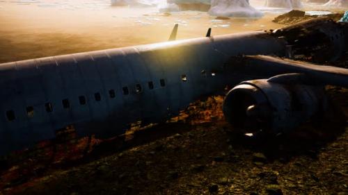 Videohive - Plane Crashed on a Mountain - 33712779