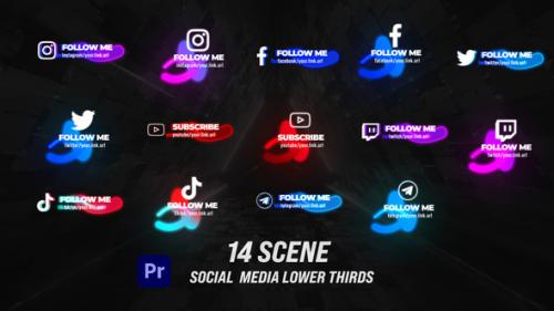 Videohive - Glow Social Lower Thirds - 33745102