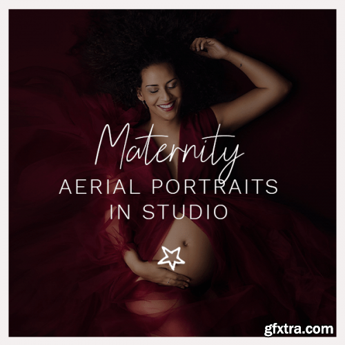 Maternity: Aerial ​Portraits in Studio by ​MOK-A Photographie