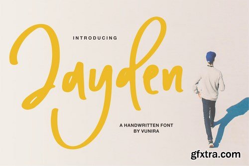 Jayden A Handwritten Font