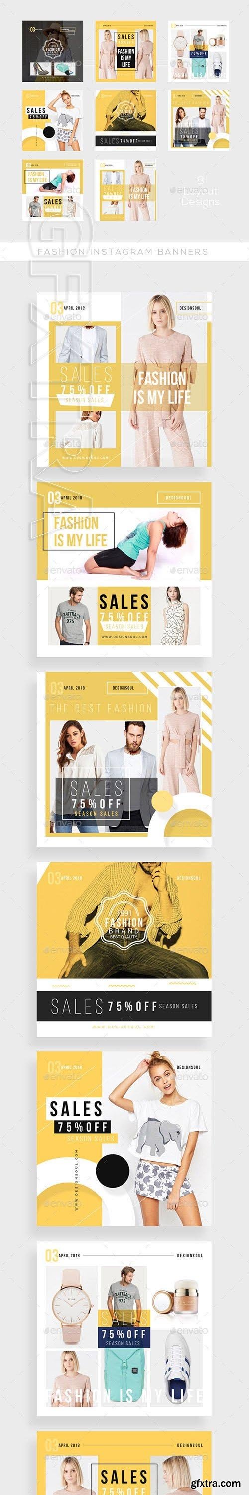 GraphicRiver - Fashion Instagram Banners 21159148