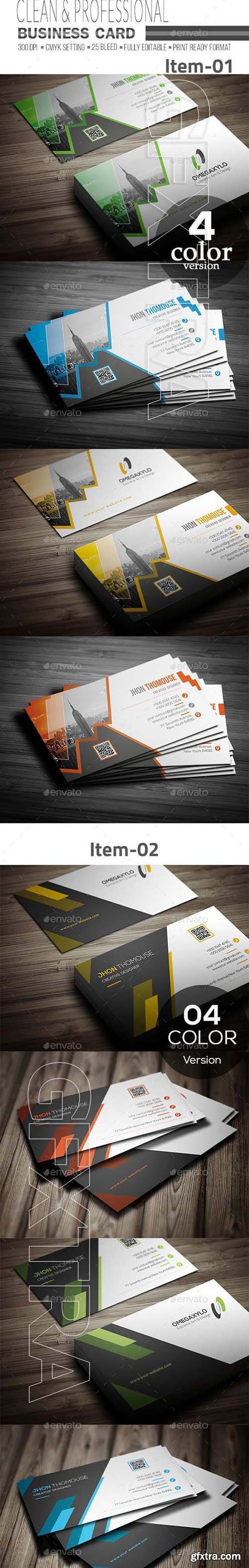 GraphicRiver - Business Card Bundle 2 In 1 21077260