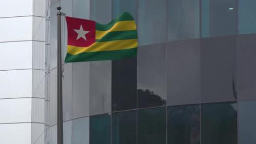 Videohive - Togo Flag Background 4K - 33842312