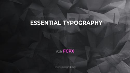 Videohive - Essential Typography for FCPX - 26506735