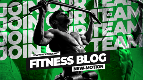 Videohive - Powerful Bodybuilding Fitness Blog Intro - 33818585