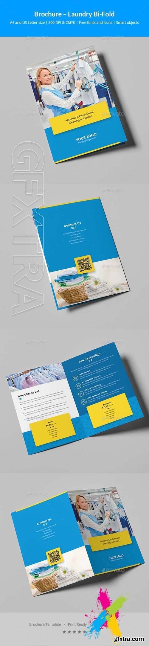 GraphicRiver - Brochure – Laundry Bi-Fold 20689964