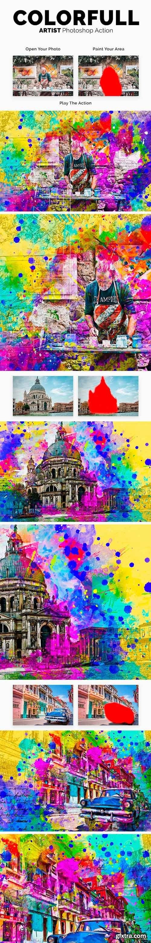 GraphicRiver - ColorFull Artist Photoshop Action 20485419