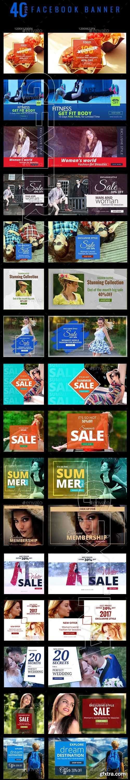 GraphicRiver - 40 Facebook Banners 20482228