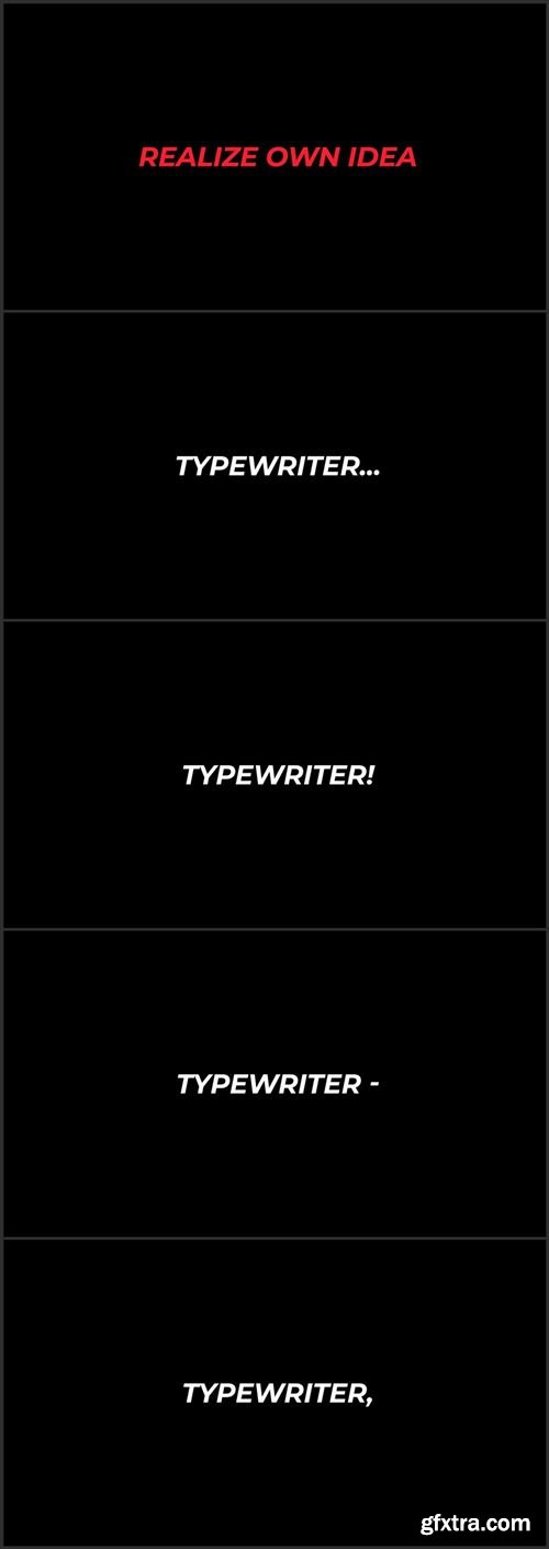 Typewriter Text Animation Presets 113383
