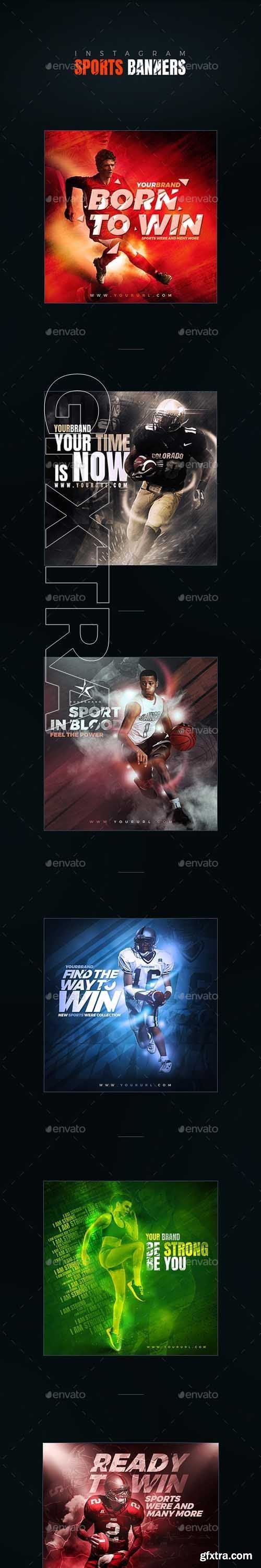 GraphicRiver - 10 Sports Instagram Banners 20438848