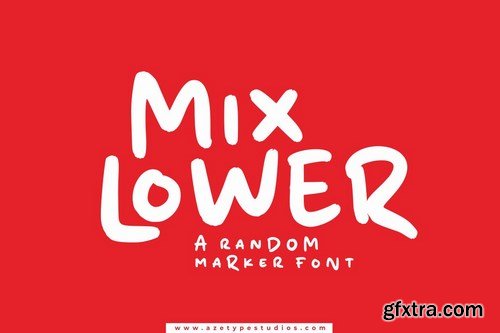 Mix Lower A Random Marker Font