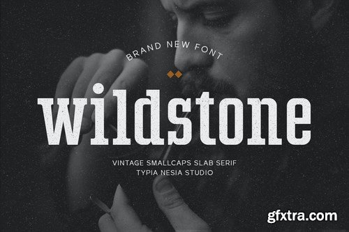 Wildstone - wild vintage smallcaps slab serif