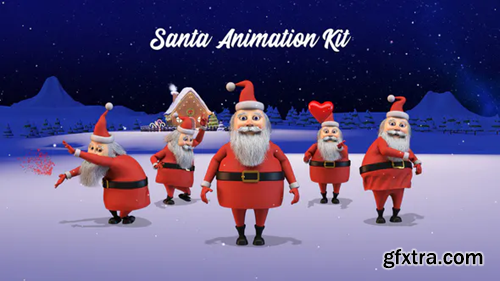 Videohive Happy Christmas v2 - Santa Animation Kit 22966551