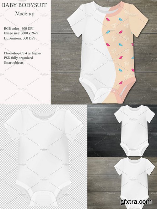 Baby bodysuit mockup Product mockup