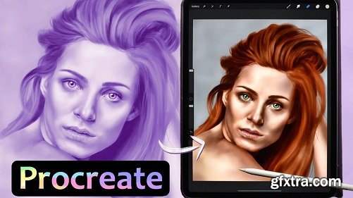 Grayscale to Color in Procreate: How to Color a Portrait with Blend Modes