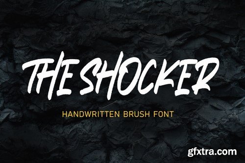 The Shocker - Handwritten Brush Font