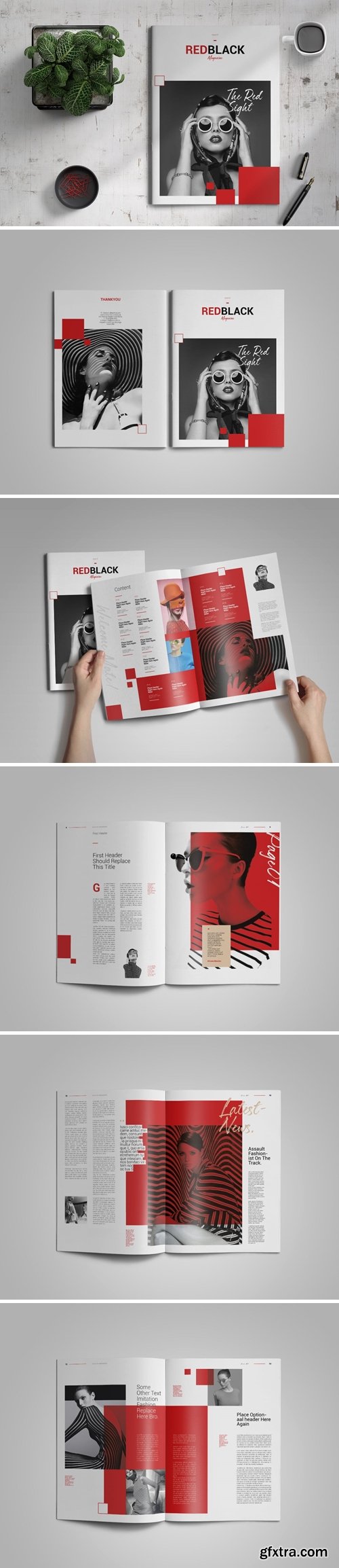 Redblack | Magazine template