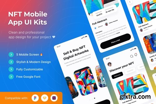NFT Mobile App UI Kits Template