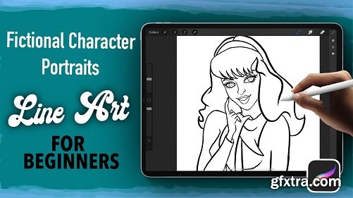 Realistic Fictional Character Portraits in Procreate: Line Art for Beginners