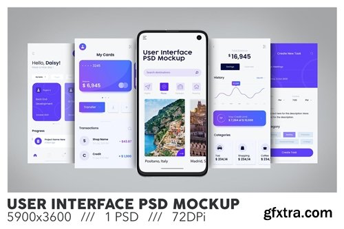 User Interface PSD Mockup
