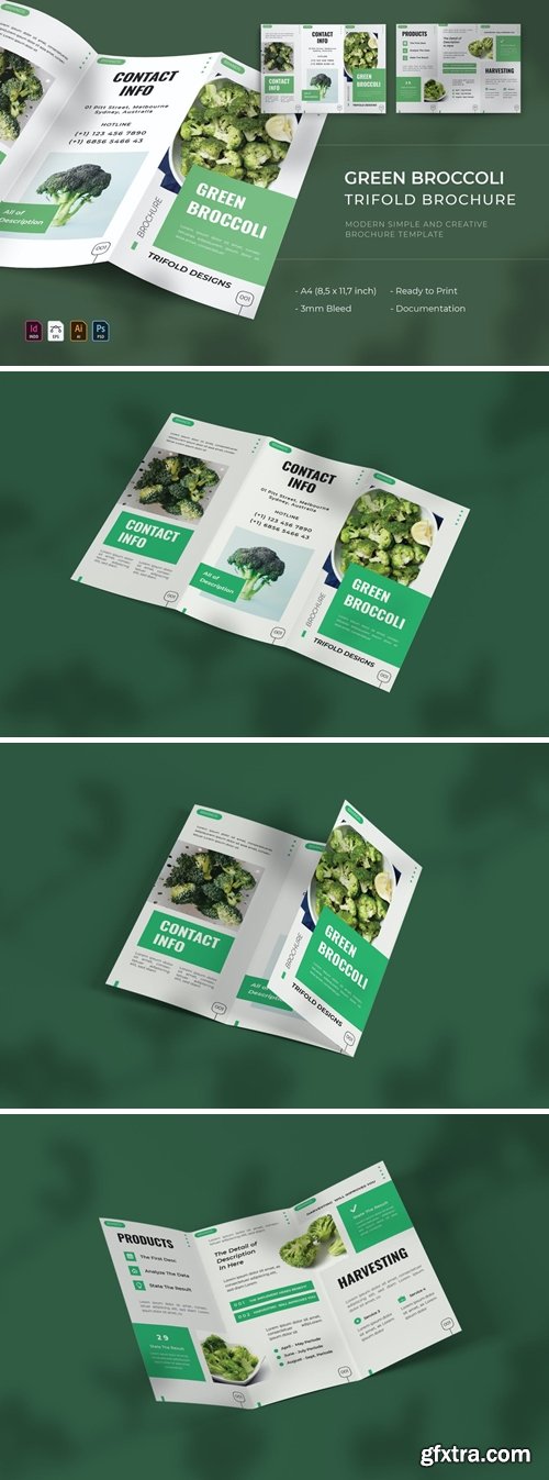Green Broccoli | Trifold Brochure